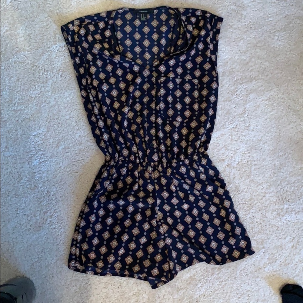 patterned romper